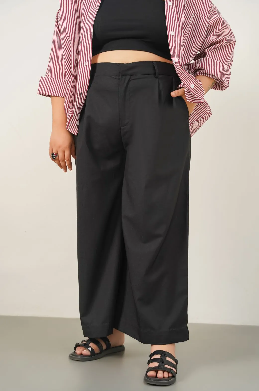 CURVE WIDE PANTS