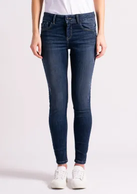 Cynthia Y Luni Mid Rise Slim Ankle Jean