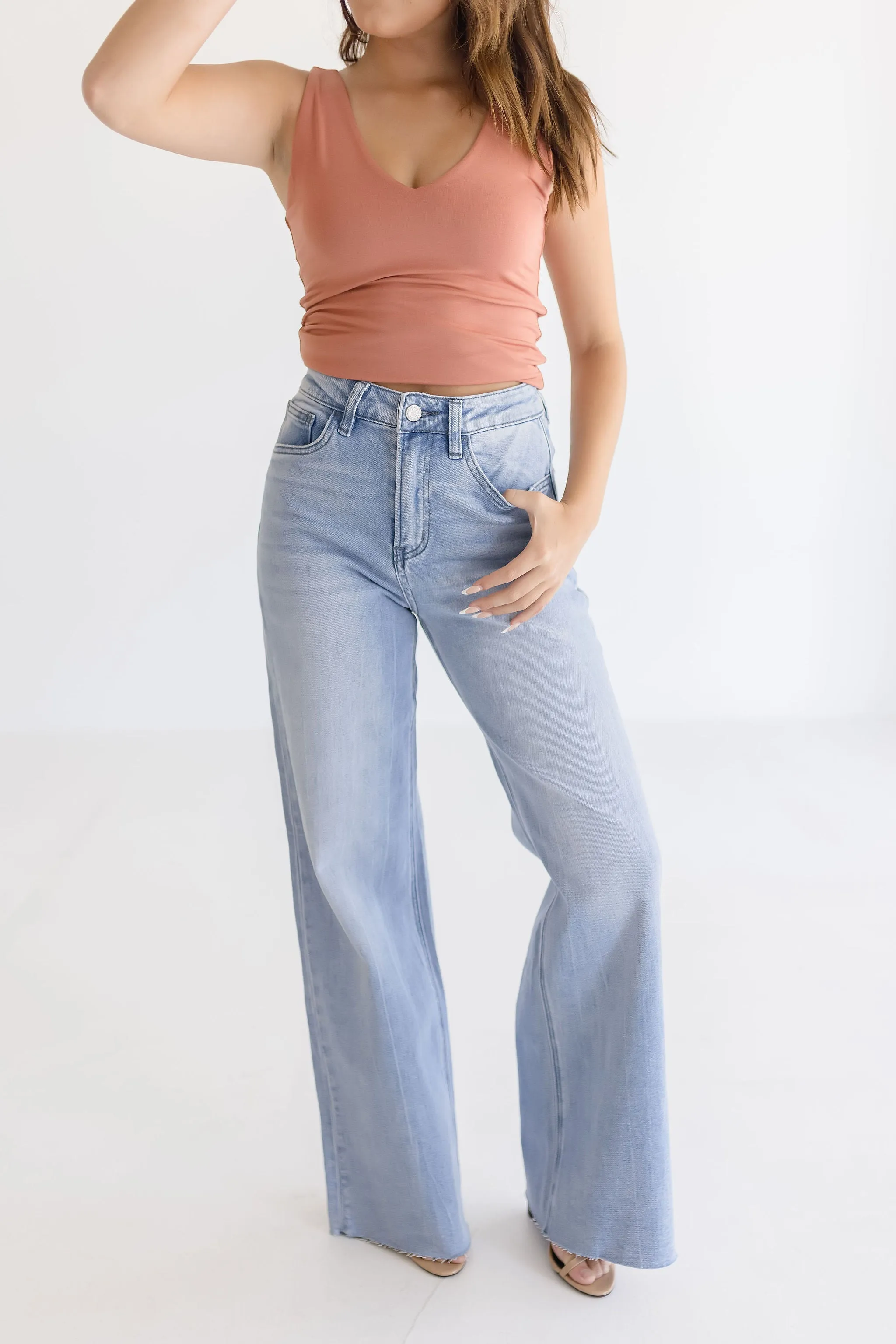 Dahlia High Rise Wide Leg Jeans