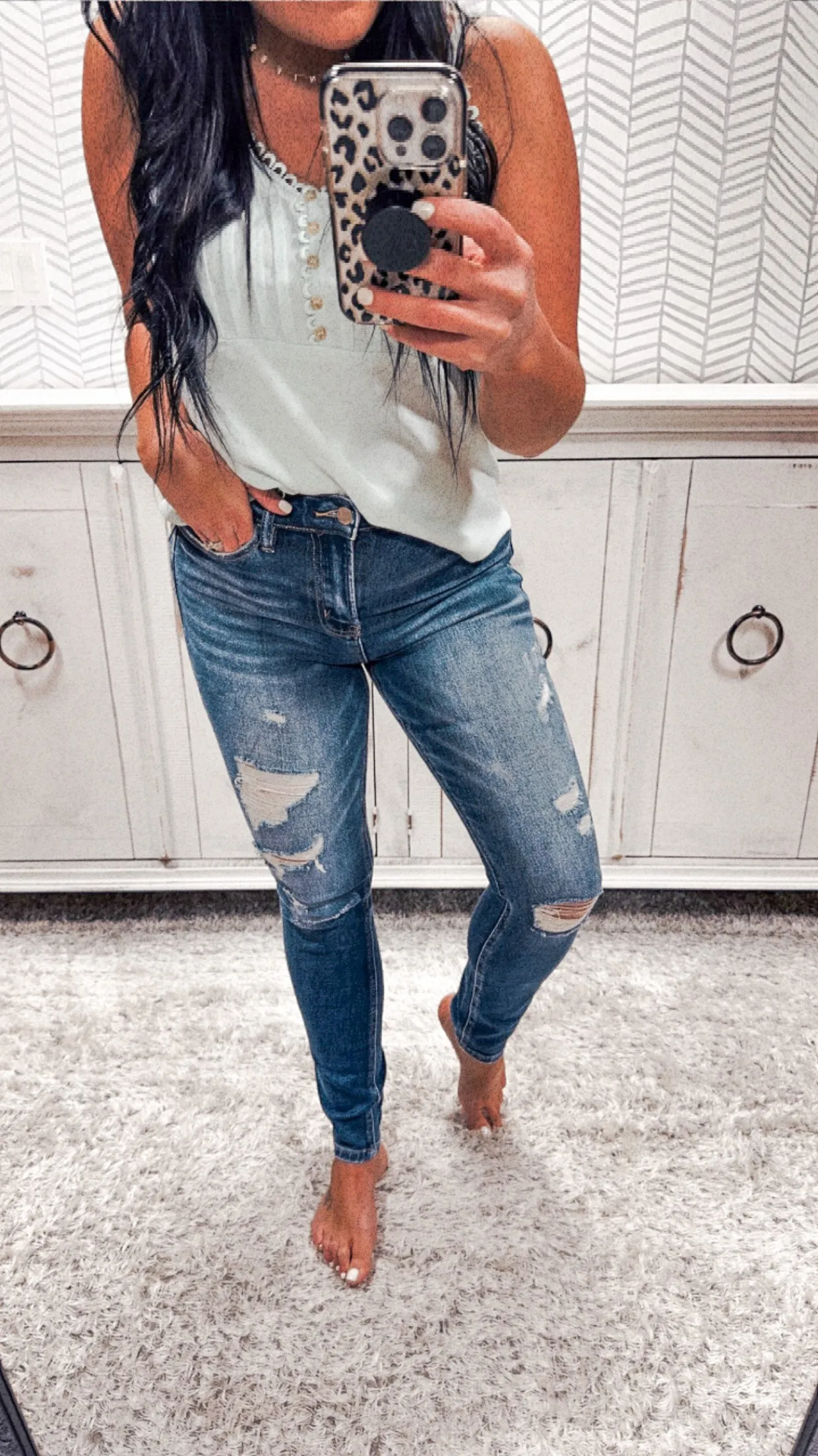 Dallas Cowgirl Distressed Jeans