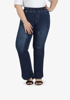 Danica Ultra Stretch Boot Cut Jeans - Dark Blue