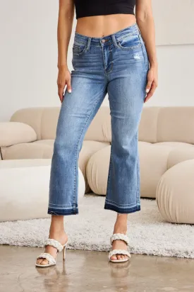 Denim Switch Cropped Jeans by Judy Blue