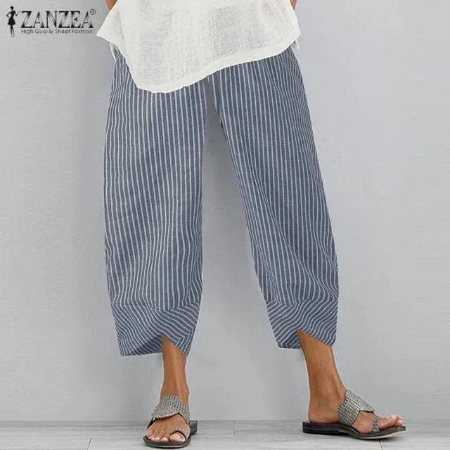 DressBetty - Vintage Women Cotton Linen Wide Leg Pants