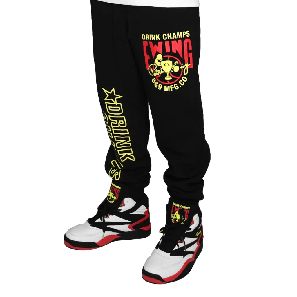 Drink Champs x Ewing Athletics Sweats Black