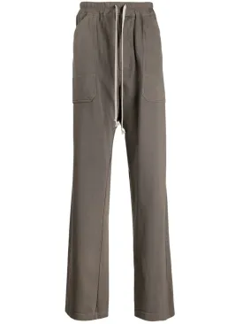 ELASTICATED WAIST STRAIGH LEG TROUSERS