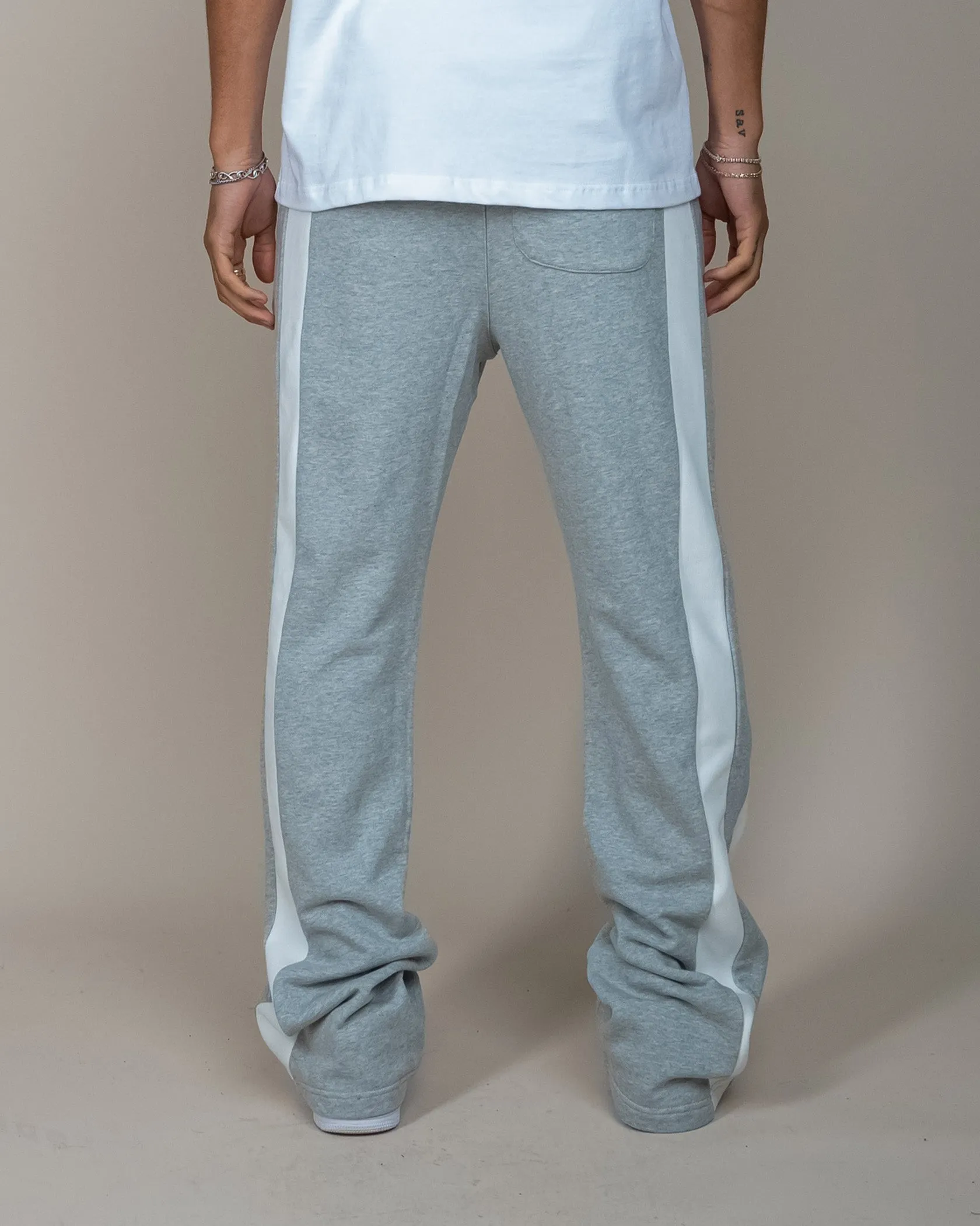 EPTM BARRY FLARE PANTS - HEATHER GREY