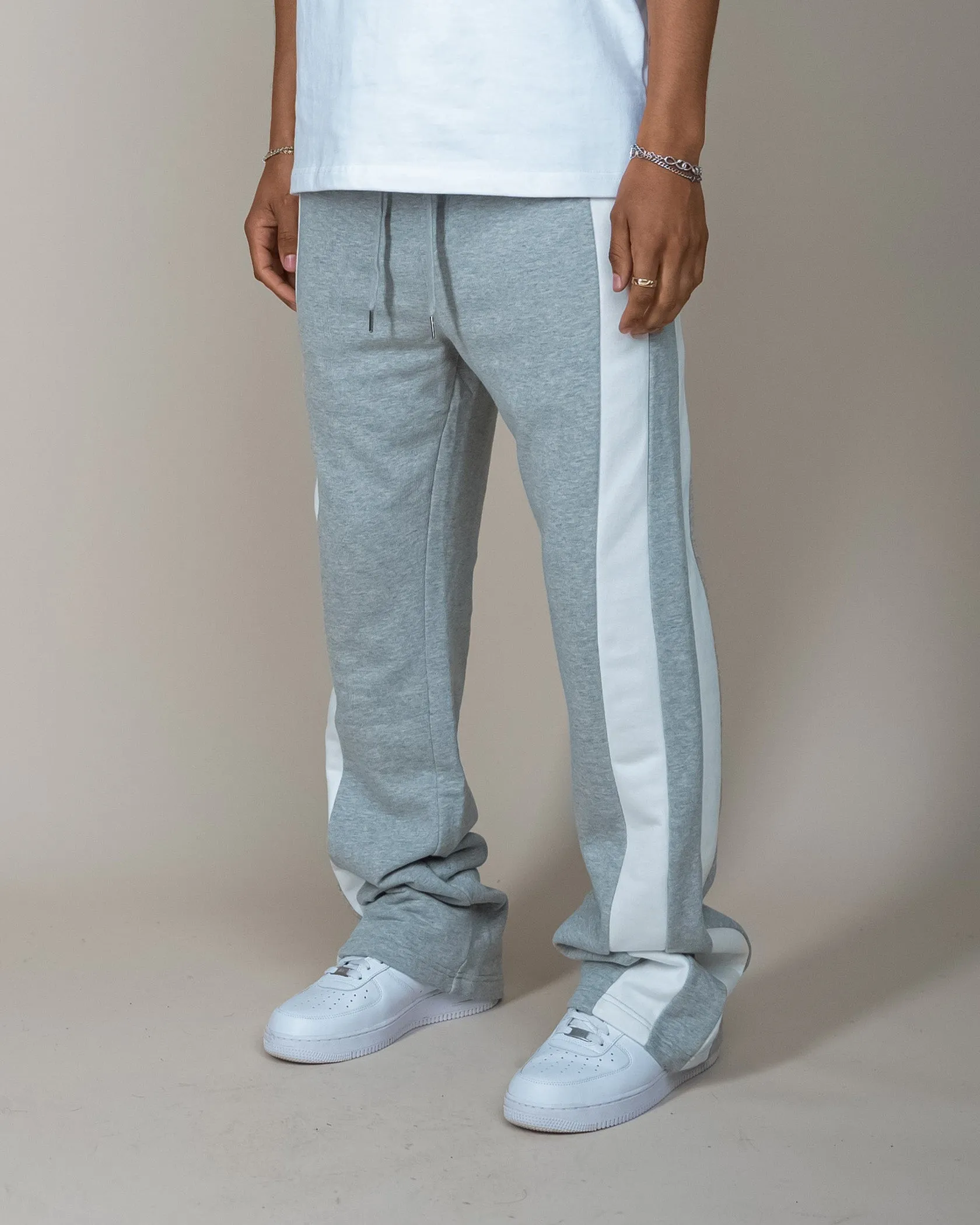 EPTM BARRY FLARE PANTS - HEATHER GREY