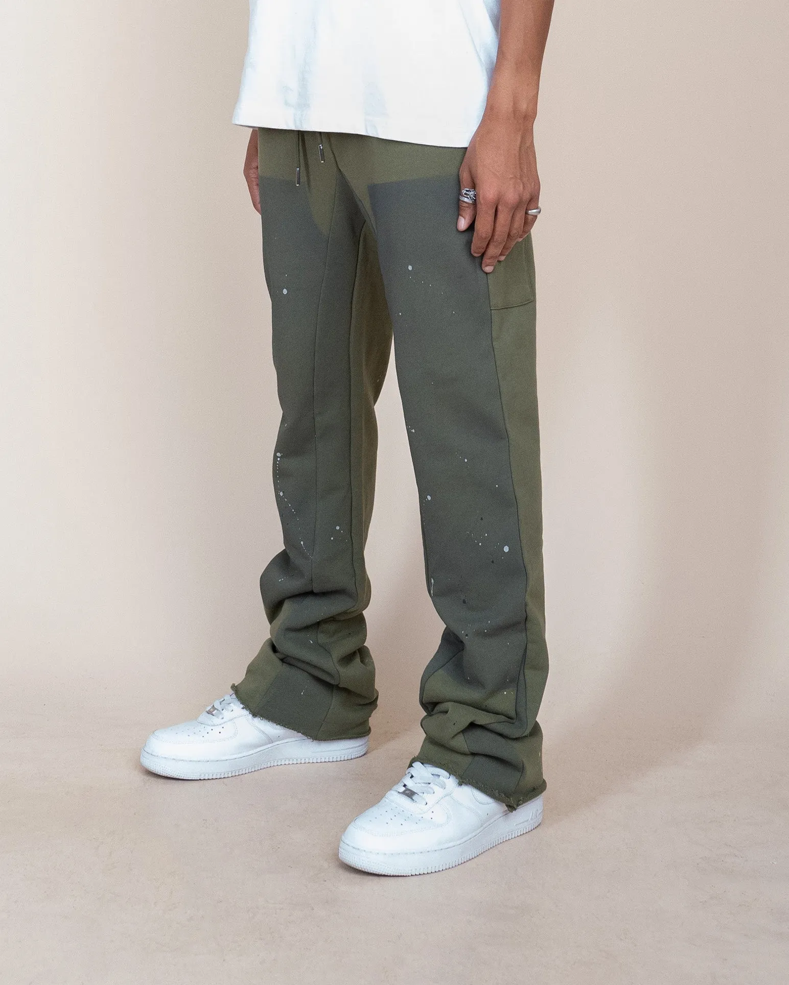 EPTM FRENCH TERRY CARPENTER PANTS - OLIVE