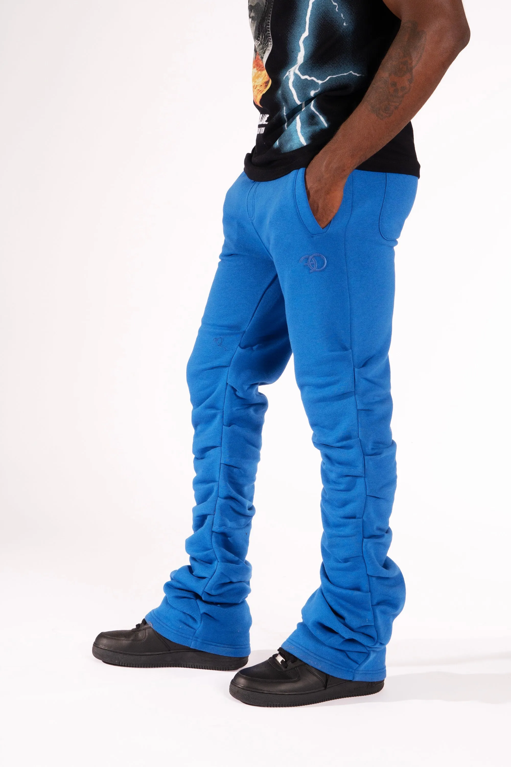 F6220 Malik Stacked Sweatpants - Royal