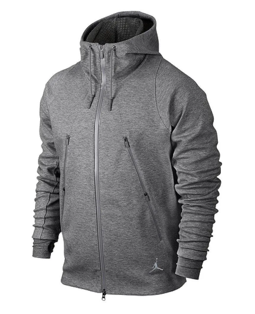 Fleece Zip-Up Hoody Grey