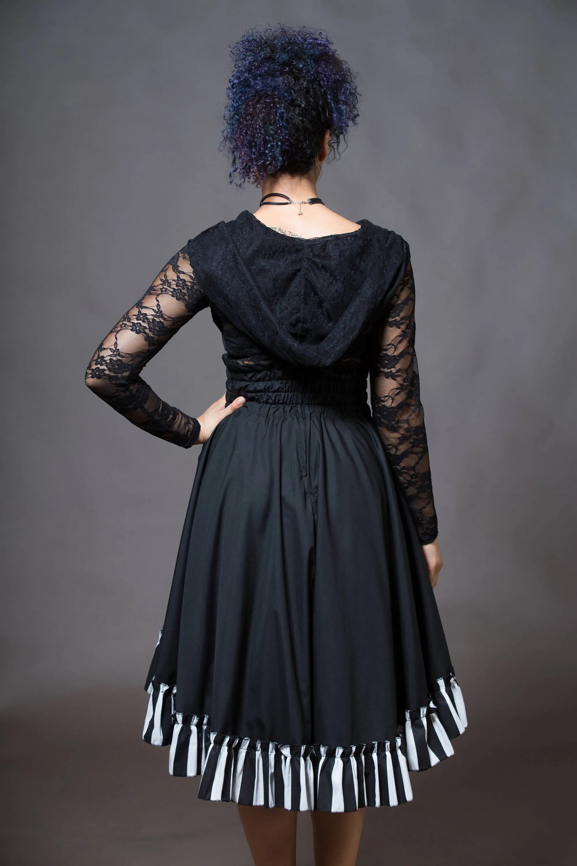 Gothic Circus High Waisted Skirt