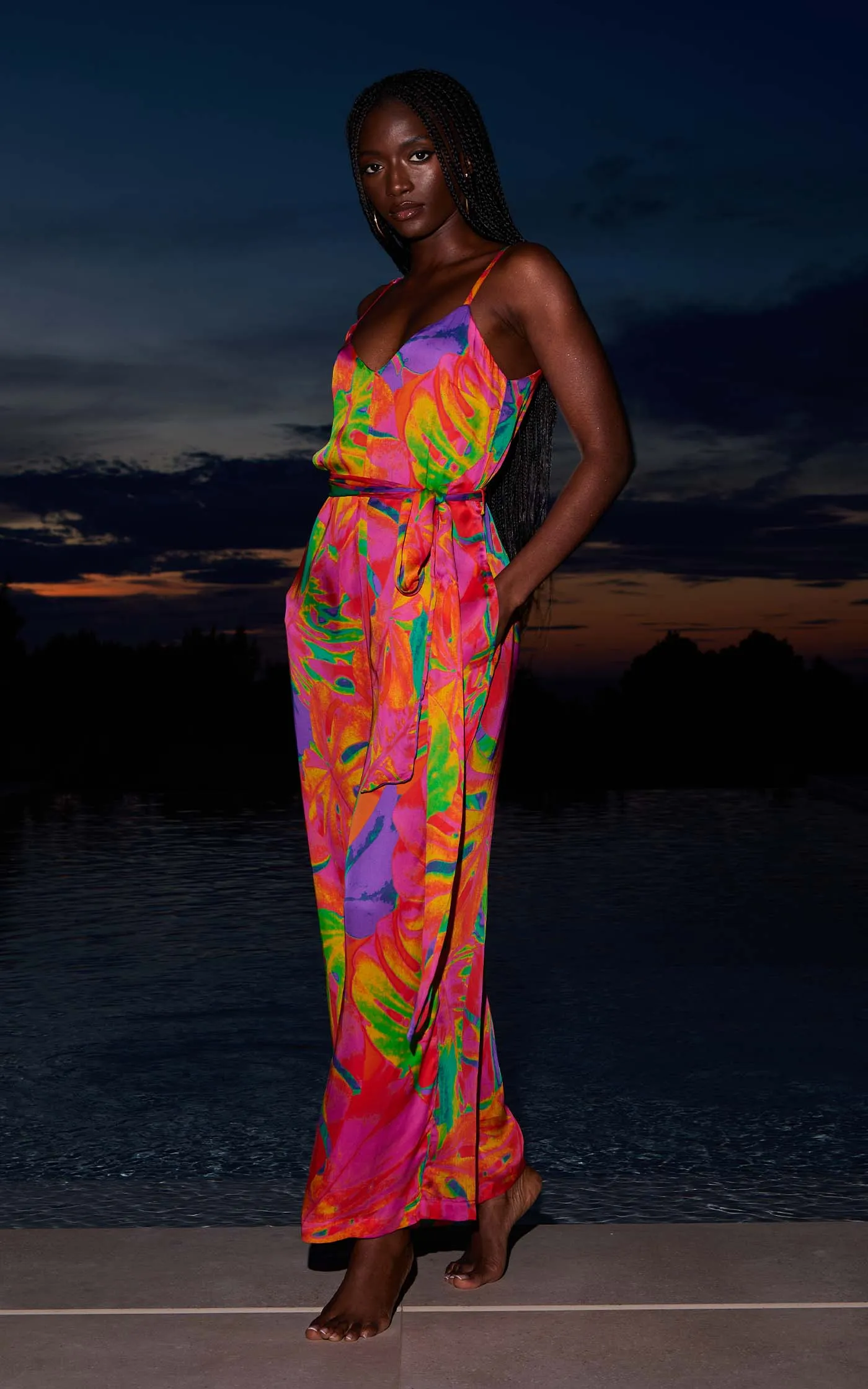 HALO Cayman Jumpsuit in Hot Tropic