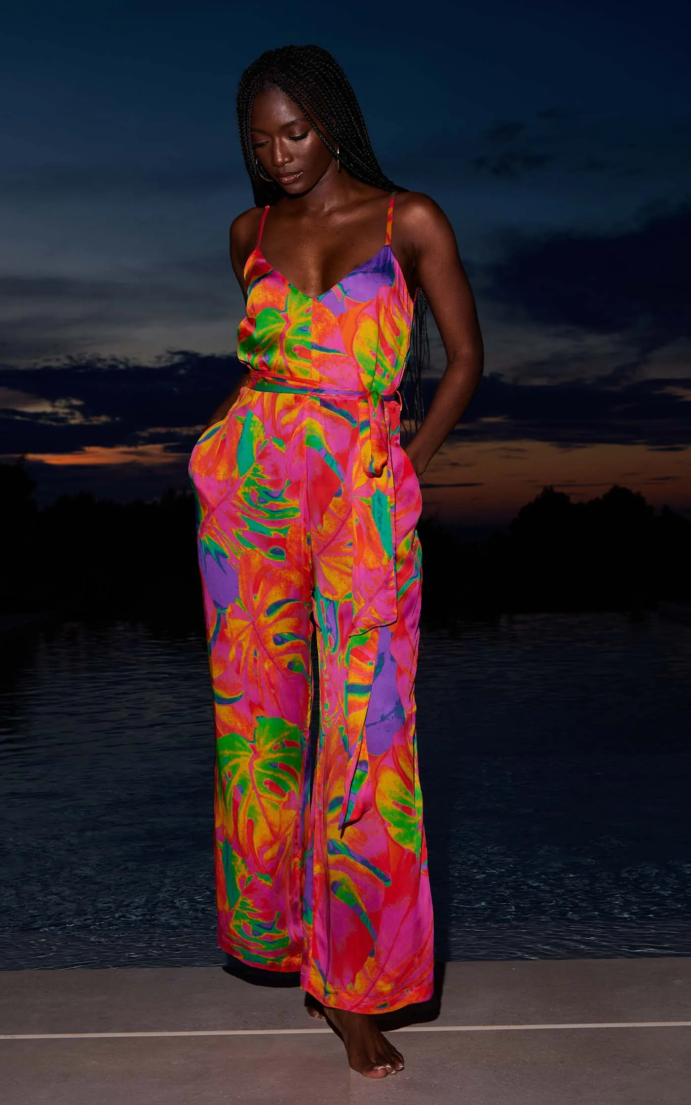 HALO Cayman Jumpsuit in Hot Tropic