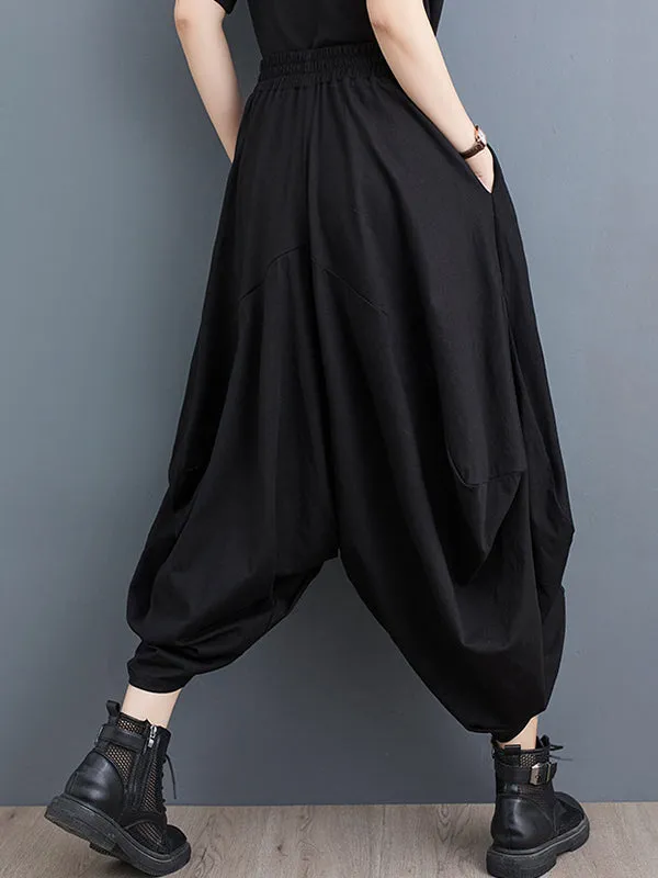 Harem Pants Irregular Clipping Split-Joint Casual Pants Bottoms