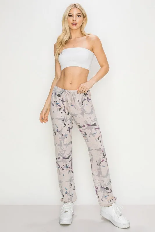 HEAVY HACCI SUBLIMATION SWEAT PANTS - Faded Pink or Light Grey