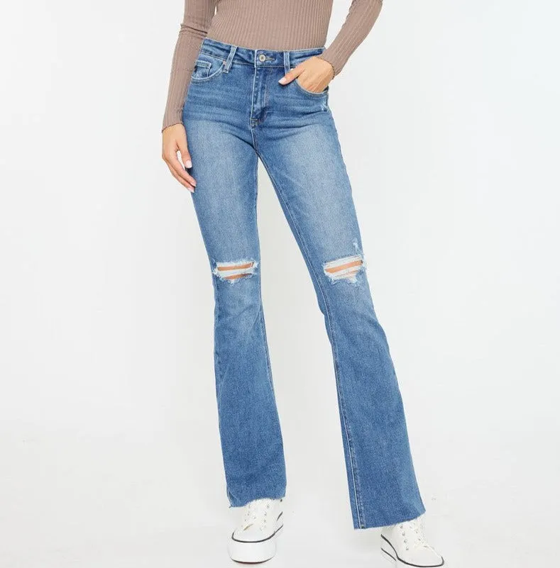 High Rise Bootcut Jeans