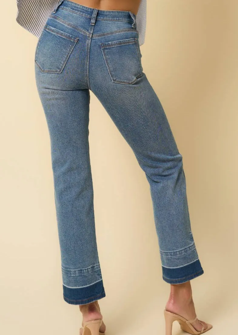 High Rise Released Hem Jeans ~ FINAL SALE