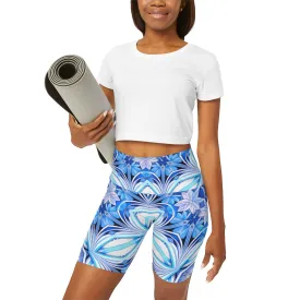 High Waisted Yoga Shorts (AOP)