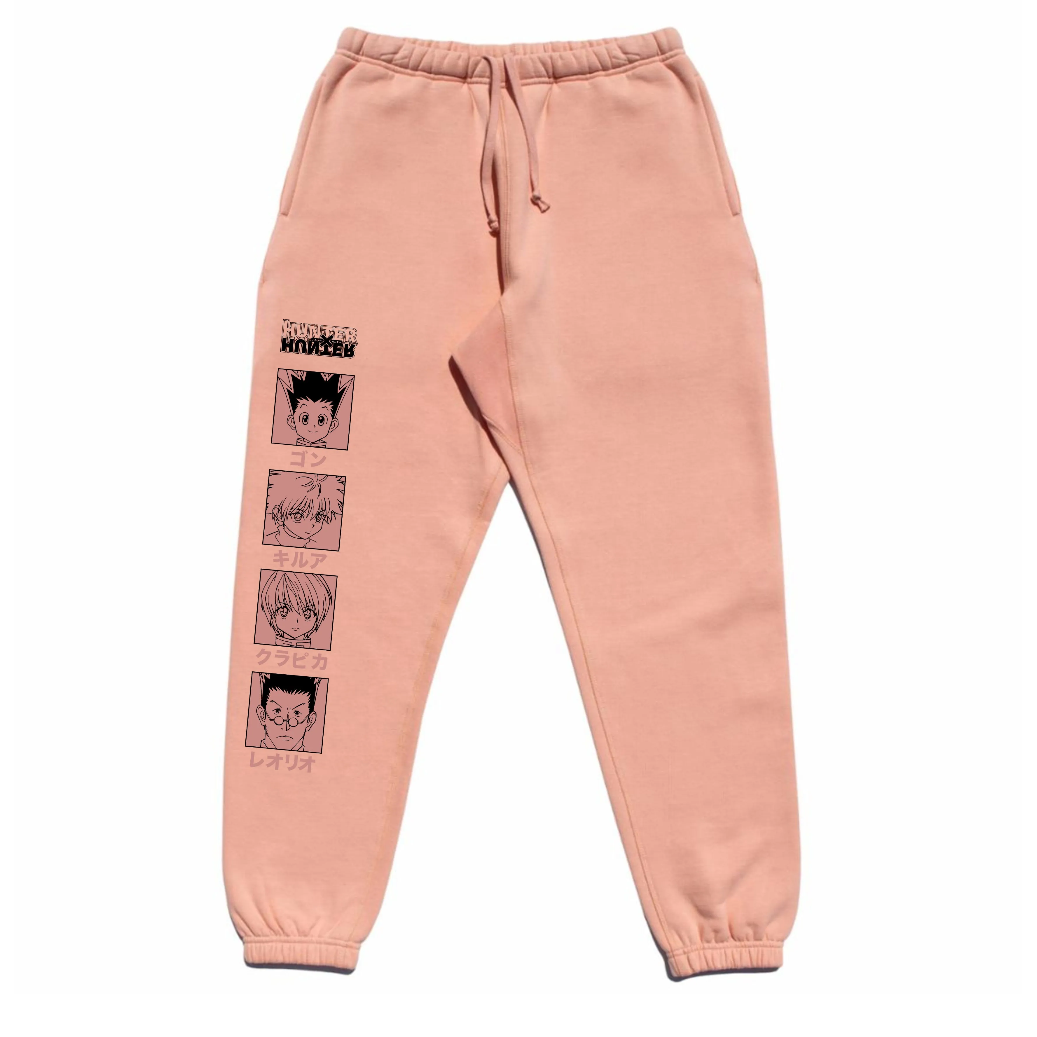 HXH CHARACTER SWEATPANTS (SALMON)