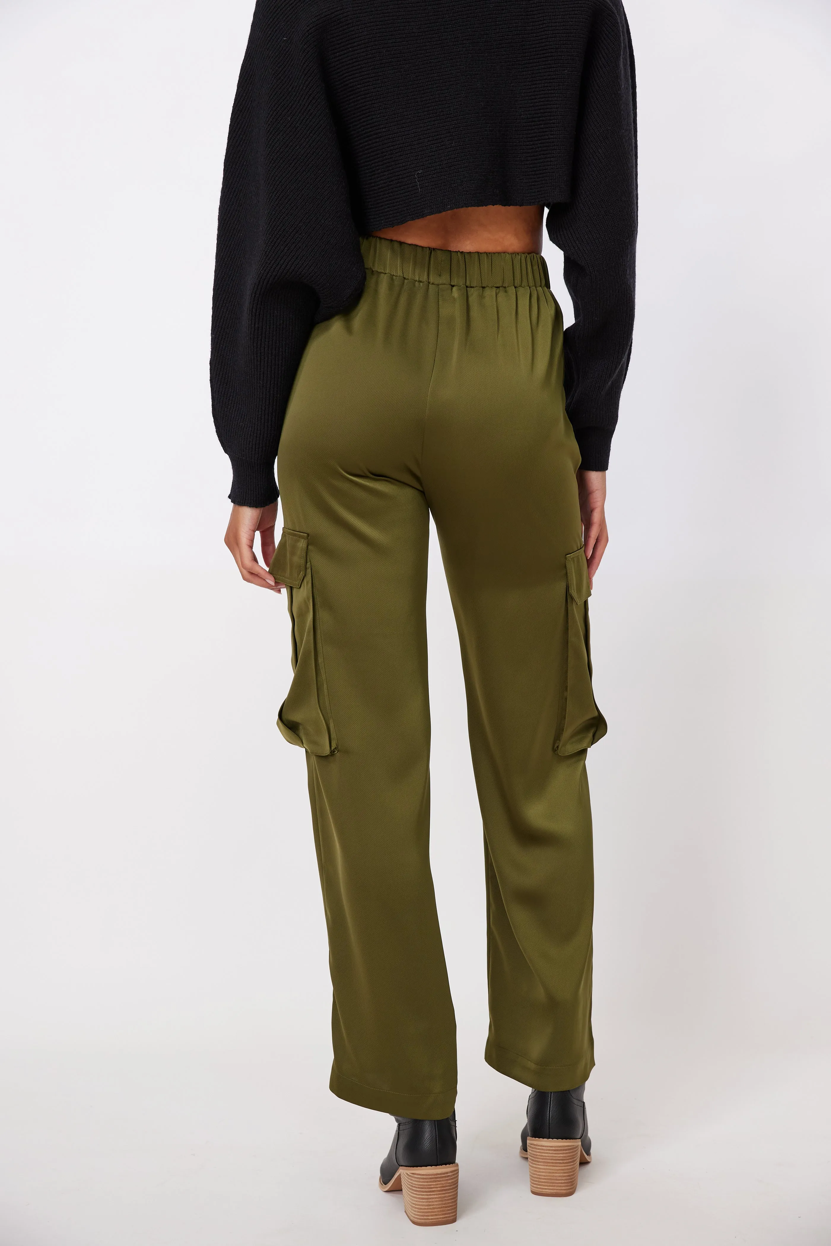 Jamal Elastic Waist Cargo Pants