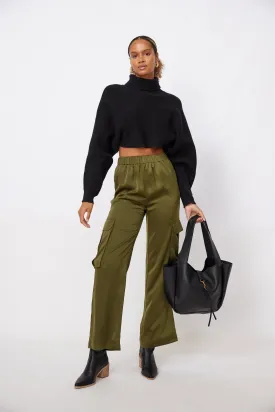 Jamal Elastic Waist Cargo Pants