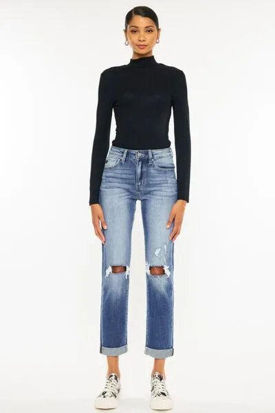 Jordyn Cropped Straight Jeans