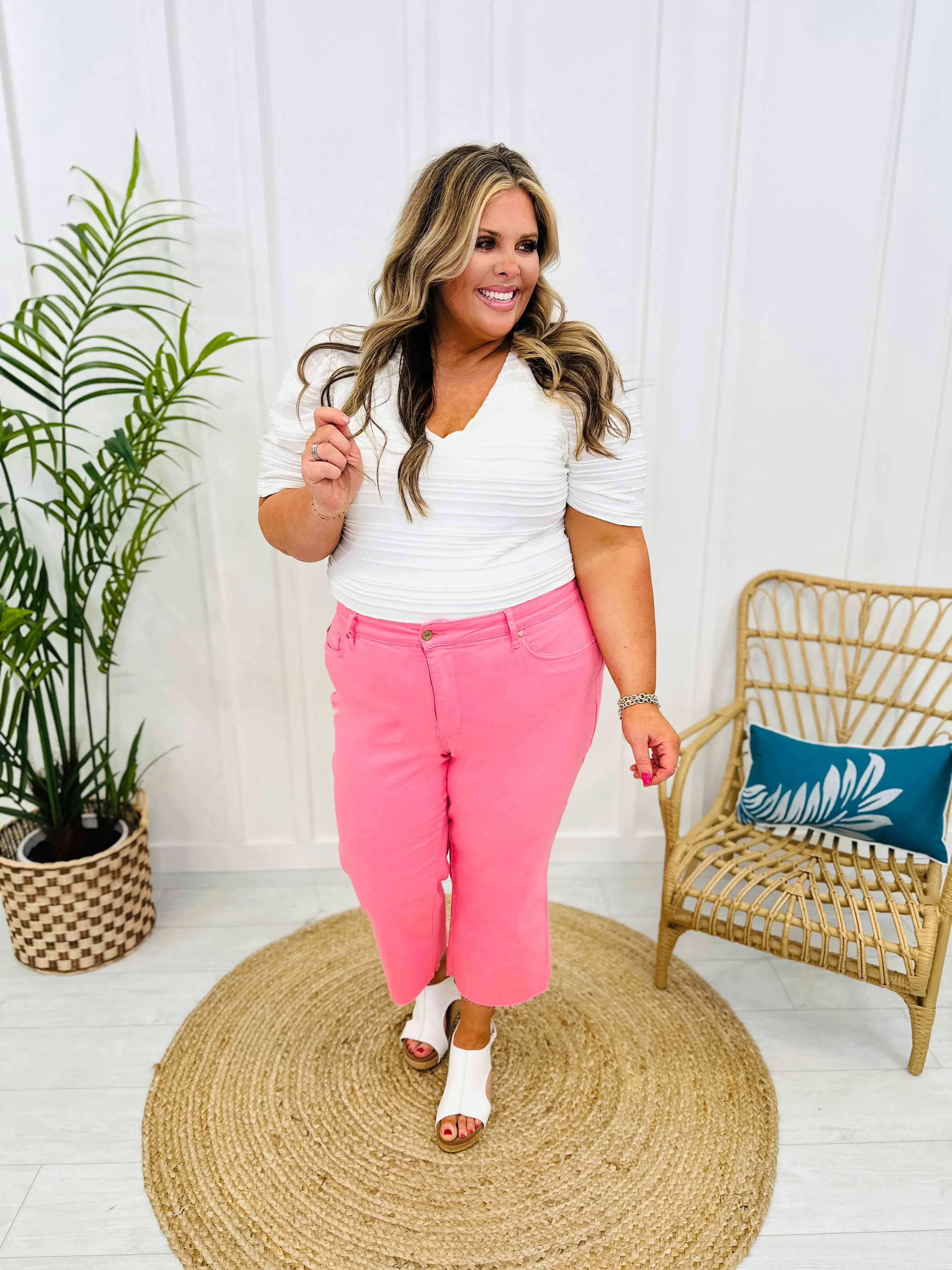 Judy Blue Control The Color Tummy Control Cropped Jeans- Multiple Colors- in Reg/Curvy