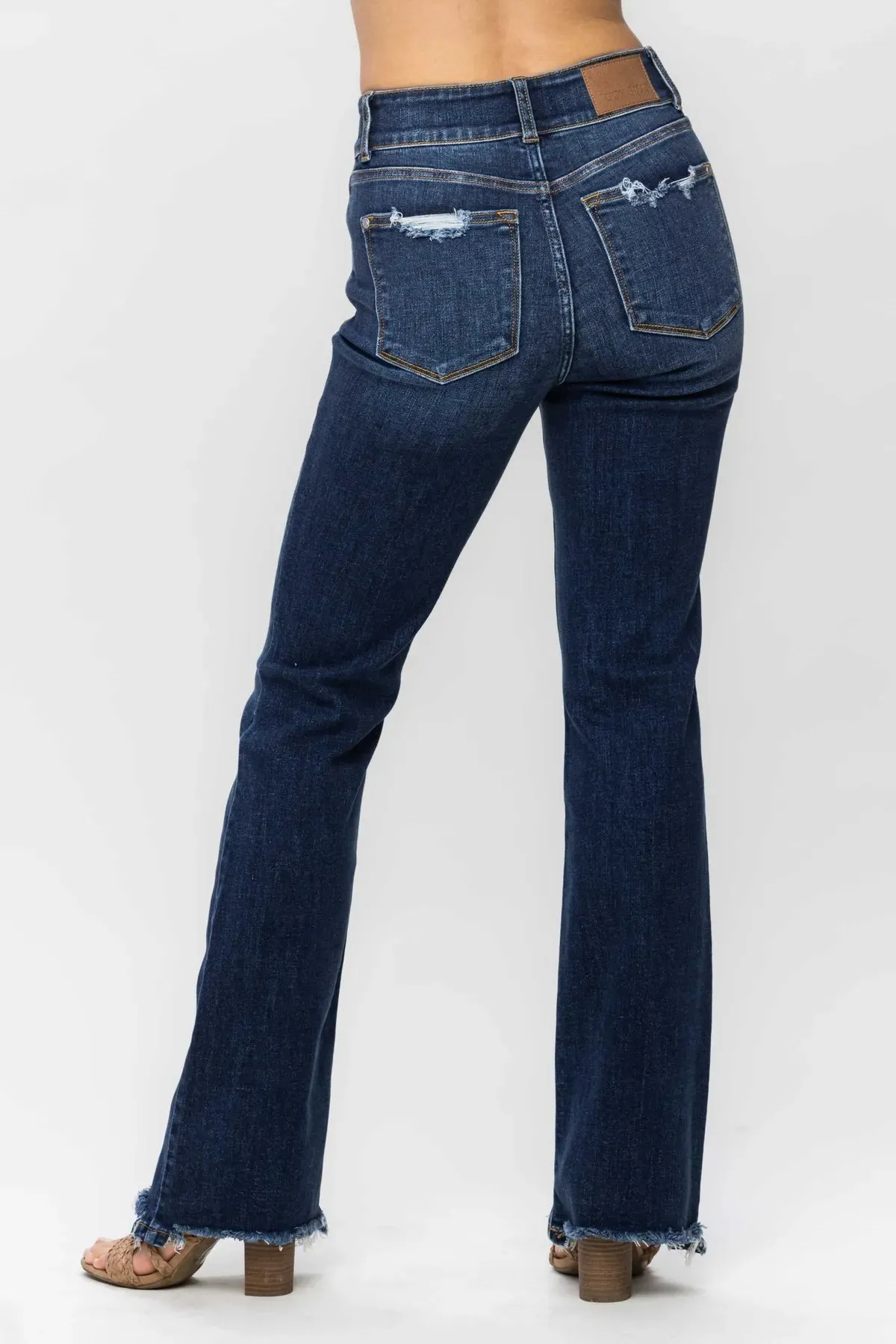 Judy Blue HW Vintage Frayed Hem Bootcut