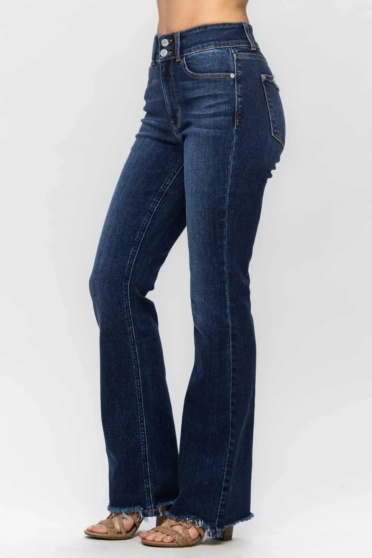 Judy Blue HW Vintage Frayed Hem Bootcut