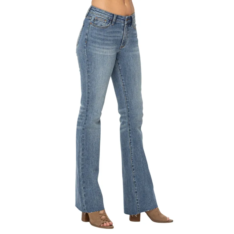 Judy Mid Rise Tummy Tuck Bootcut Jeans