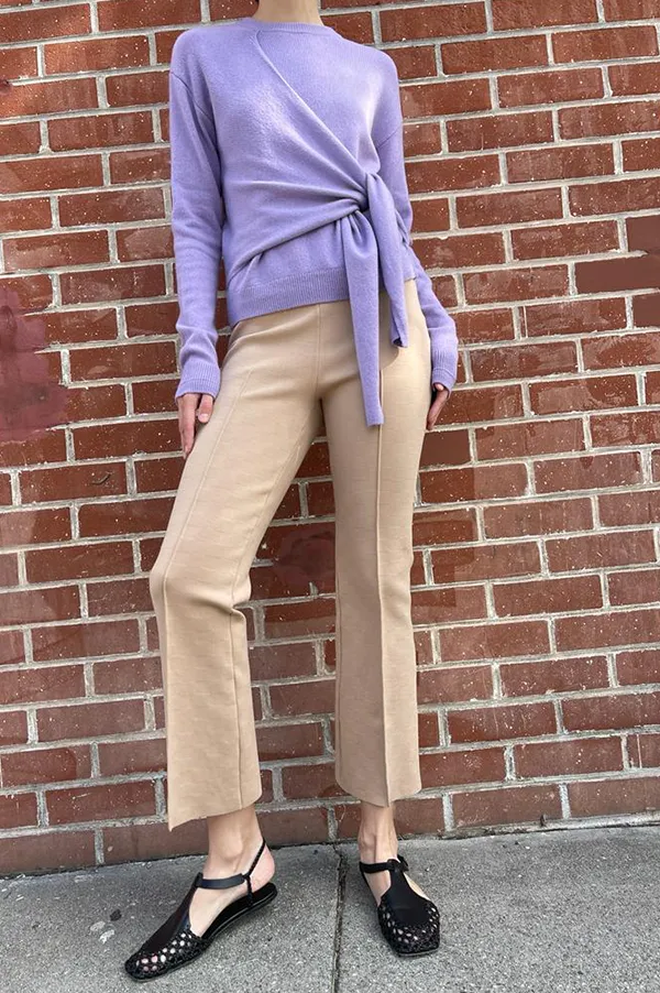 Kick Stretch-Cotton Pants in Khaki