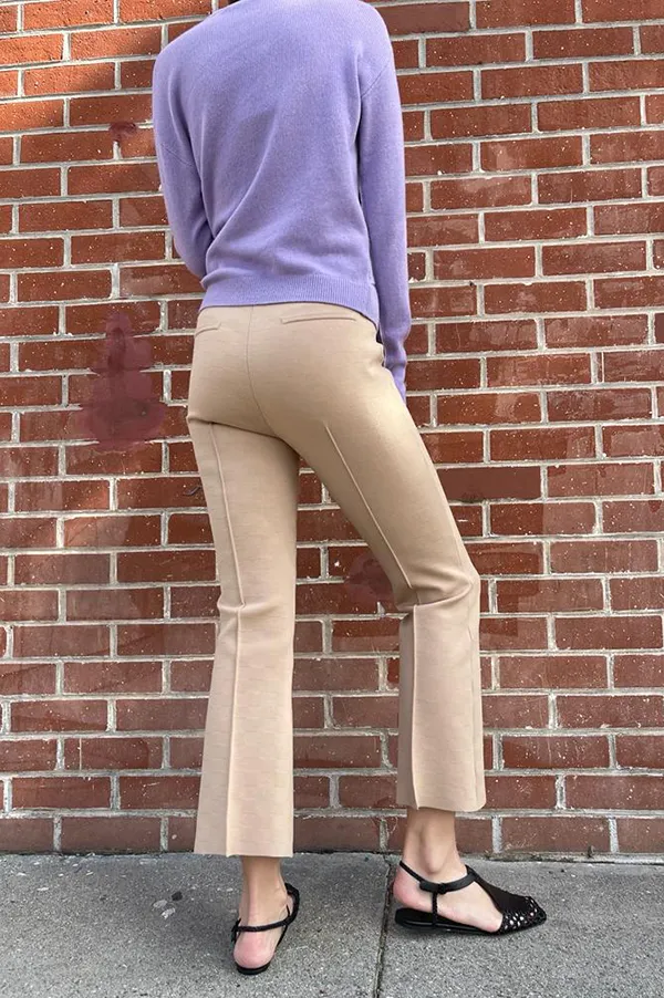 Kick Stretch-Cotton Pants in Khaki