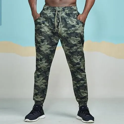 Light Color Camouflage Jogger Pants