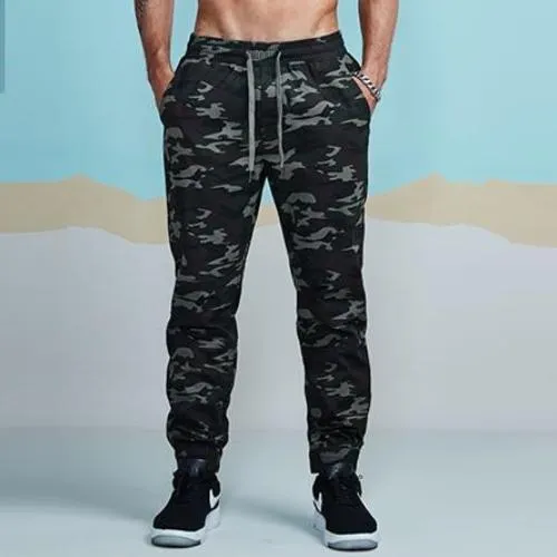 Light Color Camouflage Jogger Pants