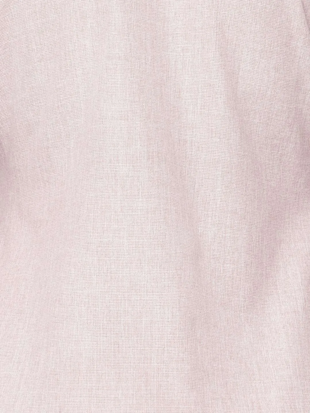 Light Pink Embroidered Linen Flared Dress | Rescue