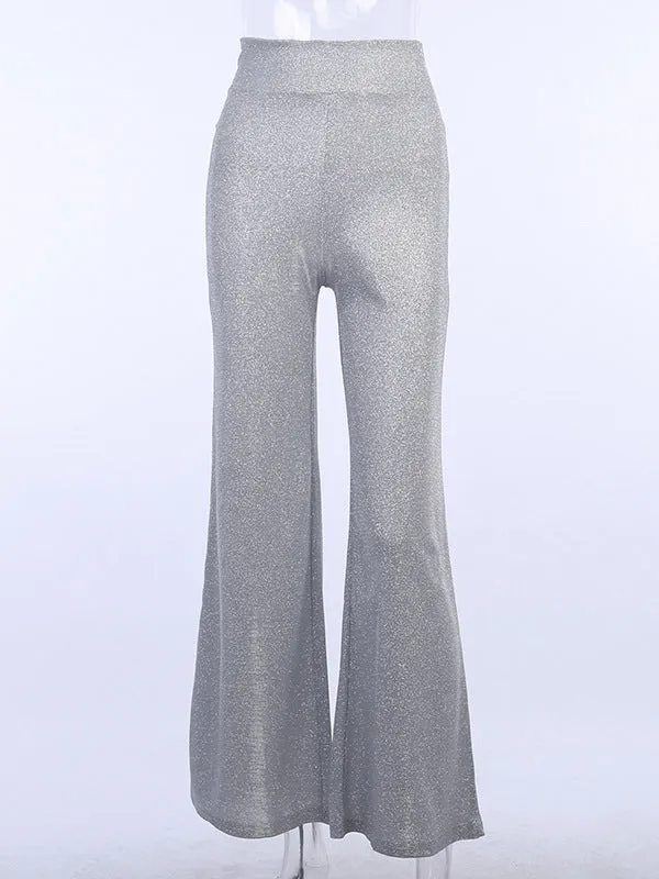 Loose Wide Leg High-Waisted Split-Joint Pants Trousers