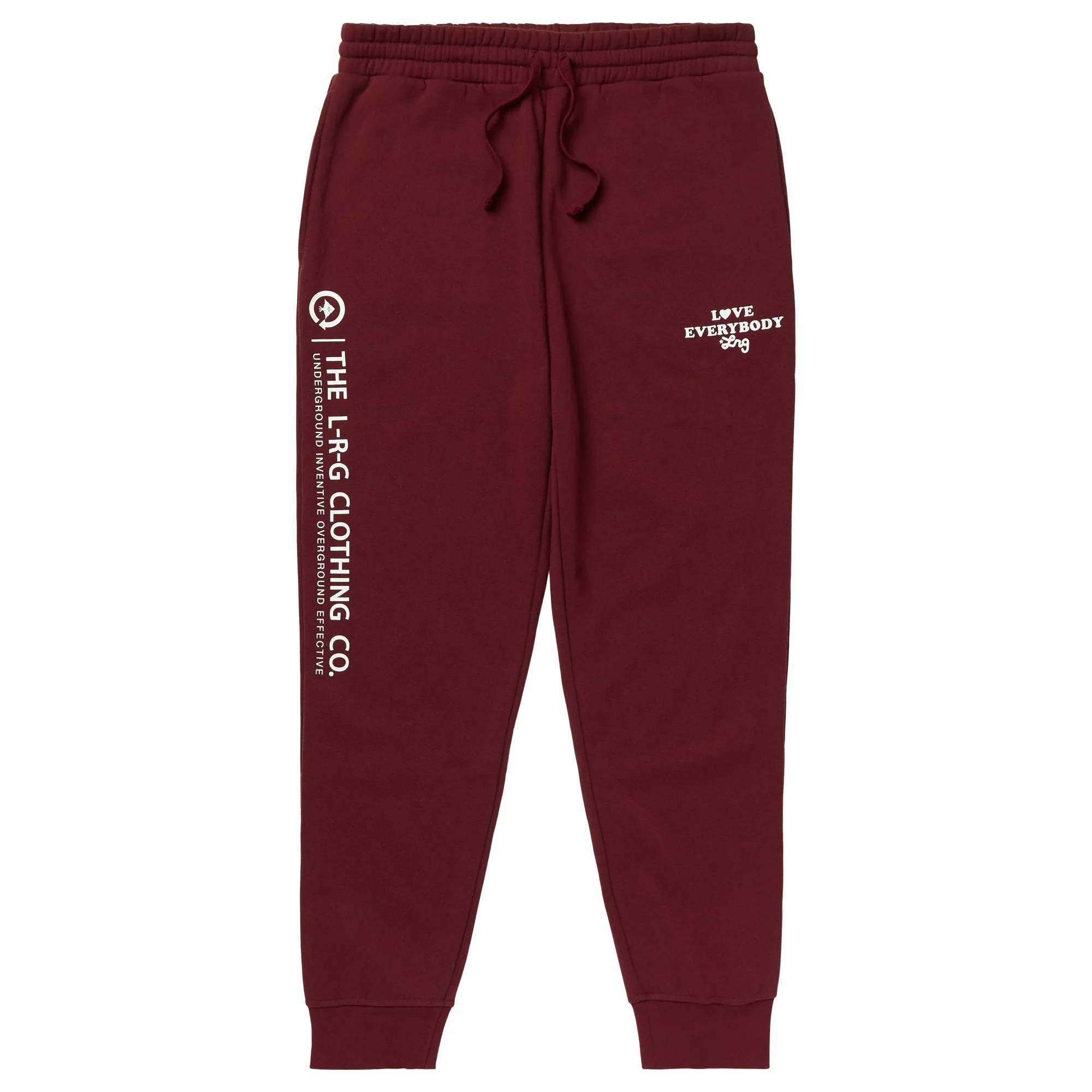 LOVE FOR EVERYBODY JOGGER SWEATPANTS - BURGUNDY