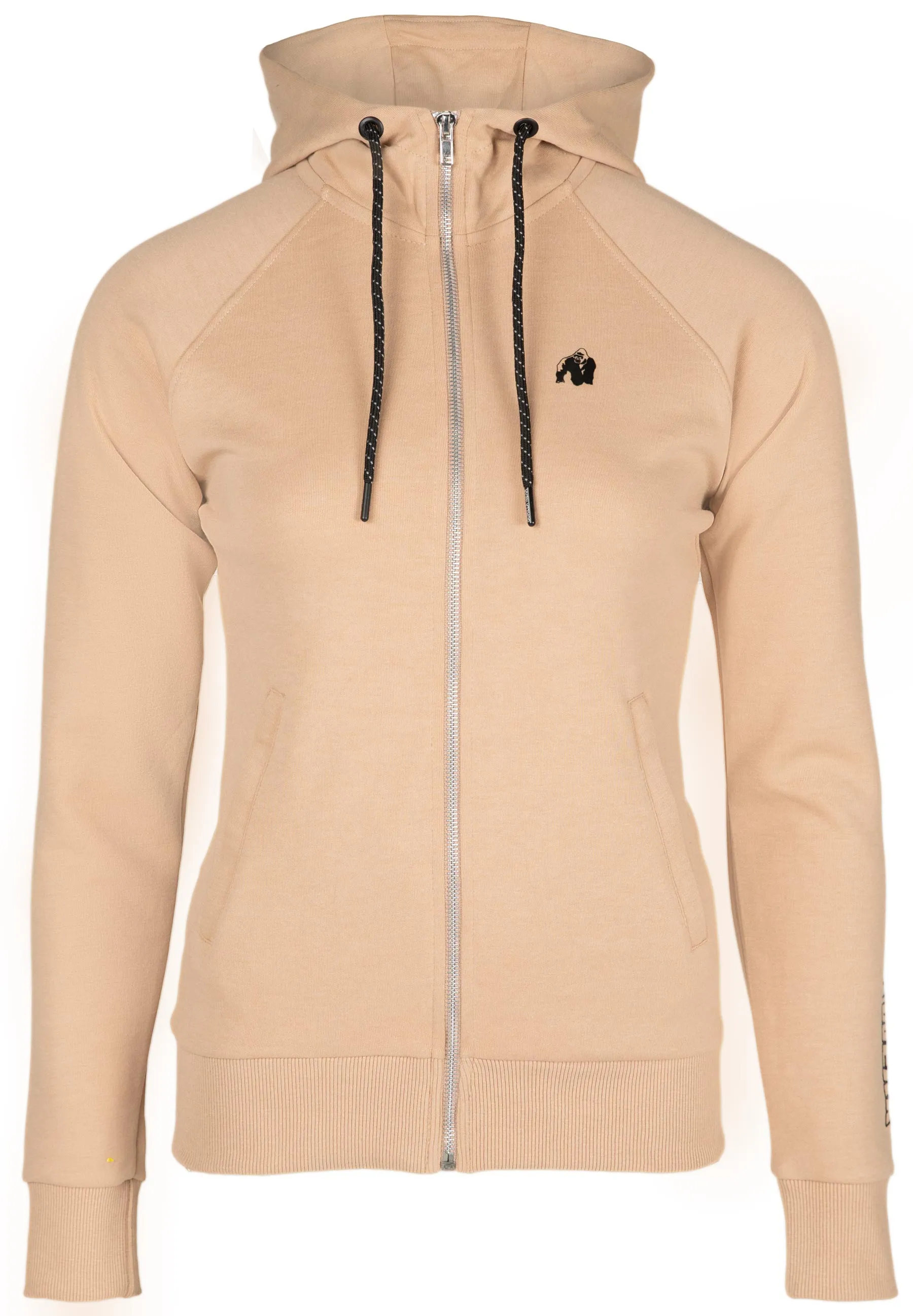 Marion Zipped Hoodie - Beige