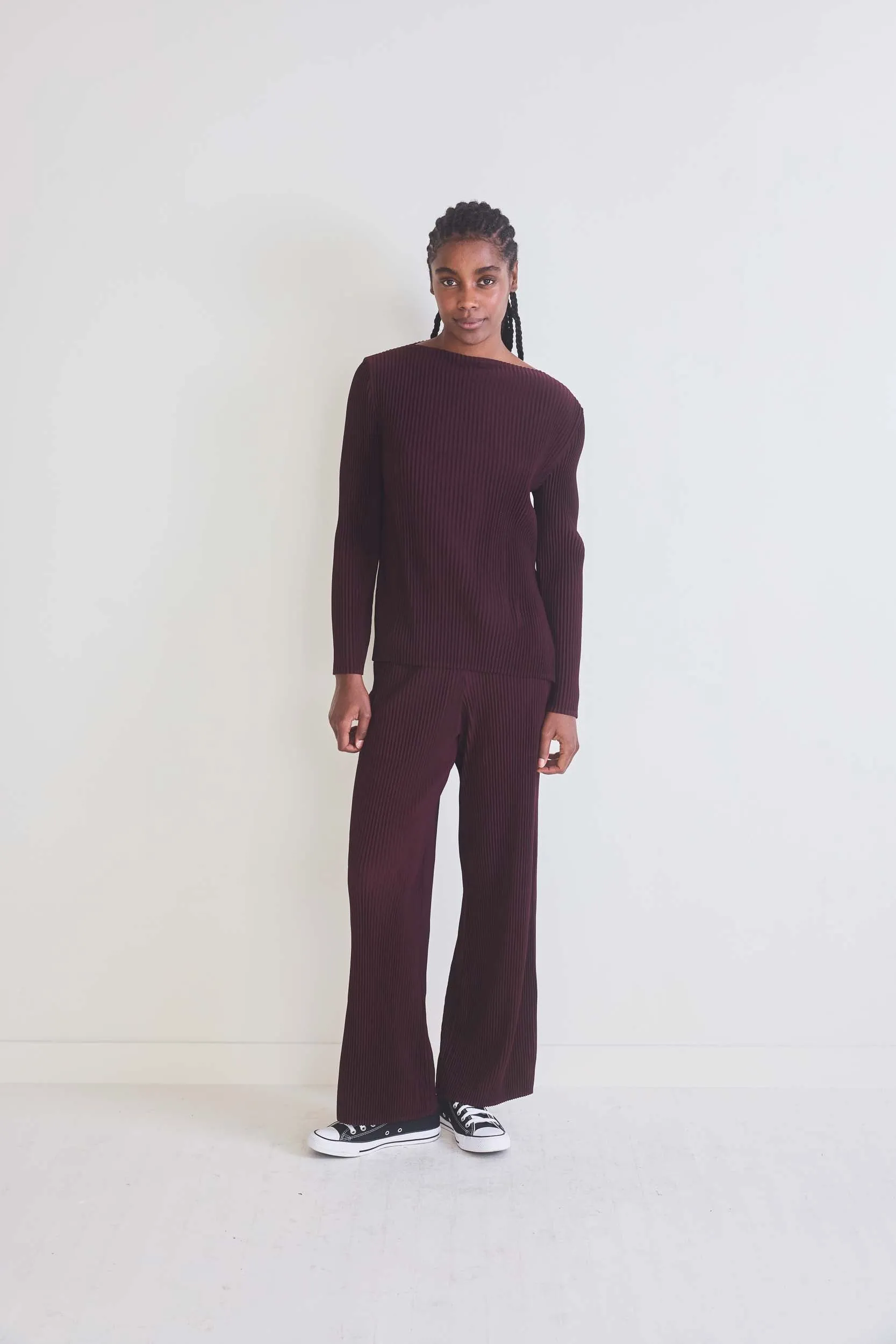 Masterful Plissé Pleated Pants