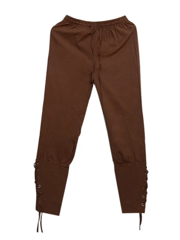 Men's Trousers Ankle Strap Trousers Cuffed Trousers