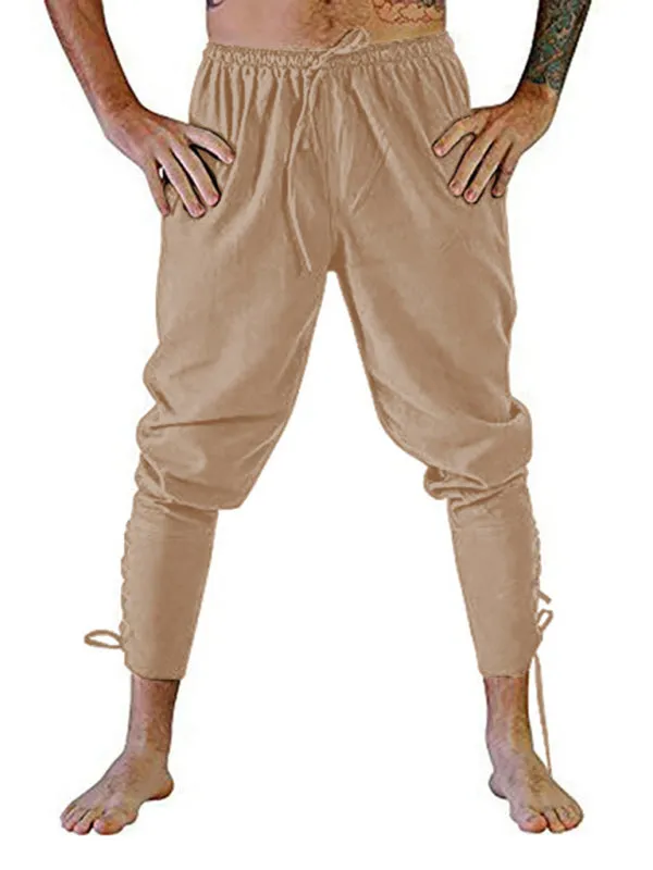 Men's Trousers Ankle Strap Trousers Cuffed Trousers