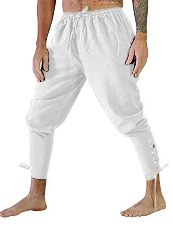 Men's Trousers Ankle Strap Trousers Cuffed Trousers