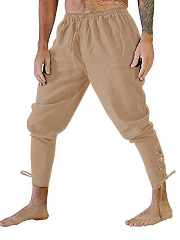 Men's Trousers Ankle Strap Trousers Cuffed Trousers