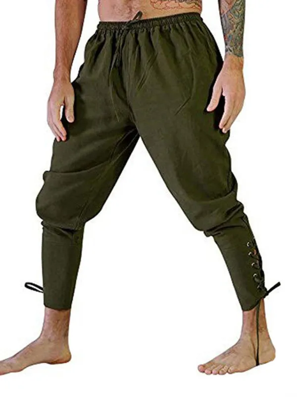 Men's Trousers Ankle Strap Trousers Cuffed Trousers