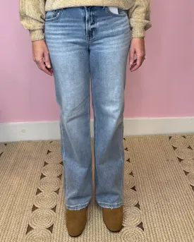 Neelie High Rise Straight Jeans 33"inseam