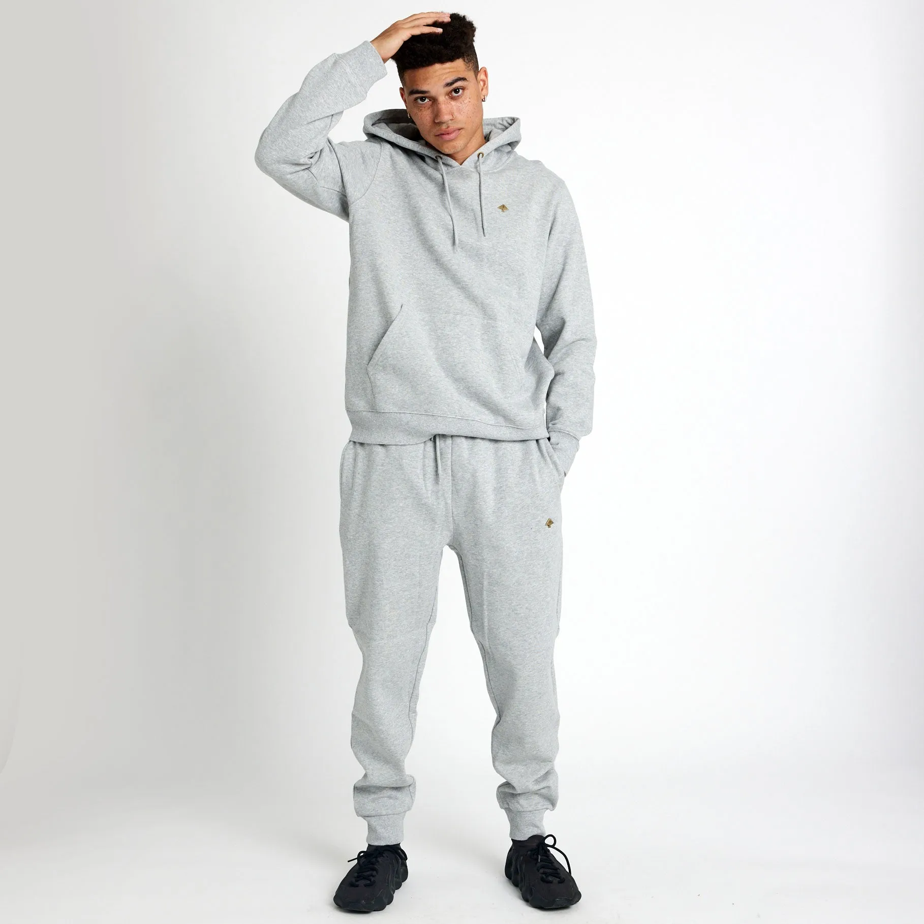 NOTHING BUT GOLD JOGGER SWEATPANTS - GREY HEATHER