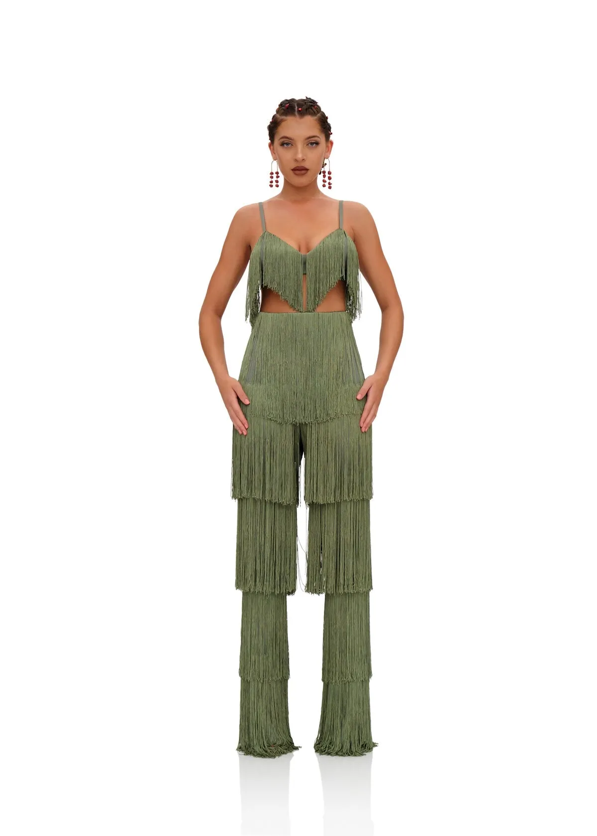 Obi Fringe Pants