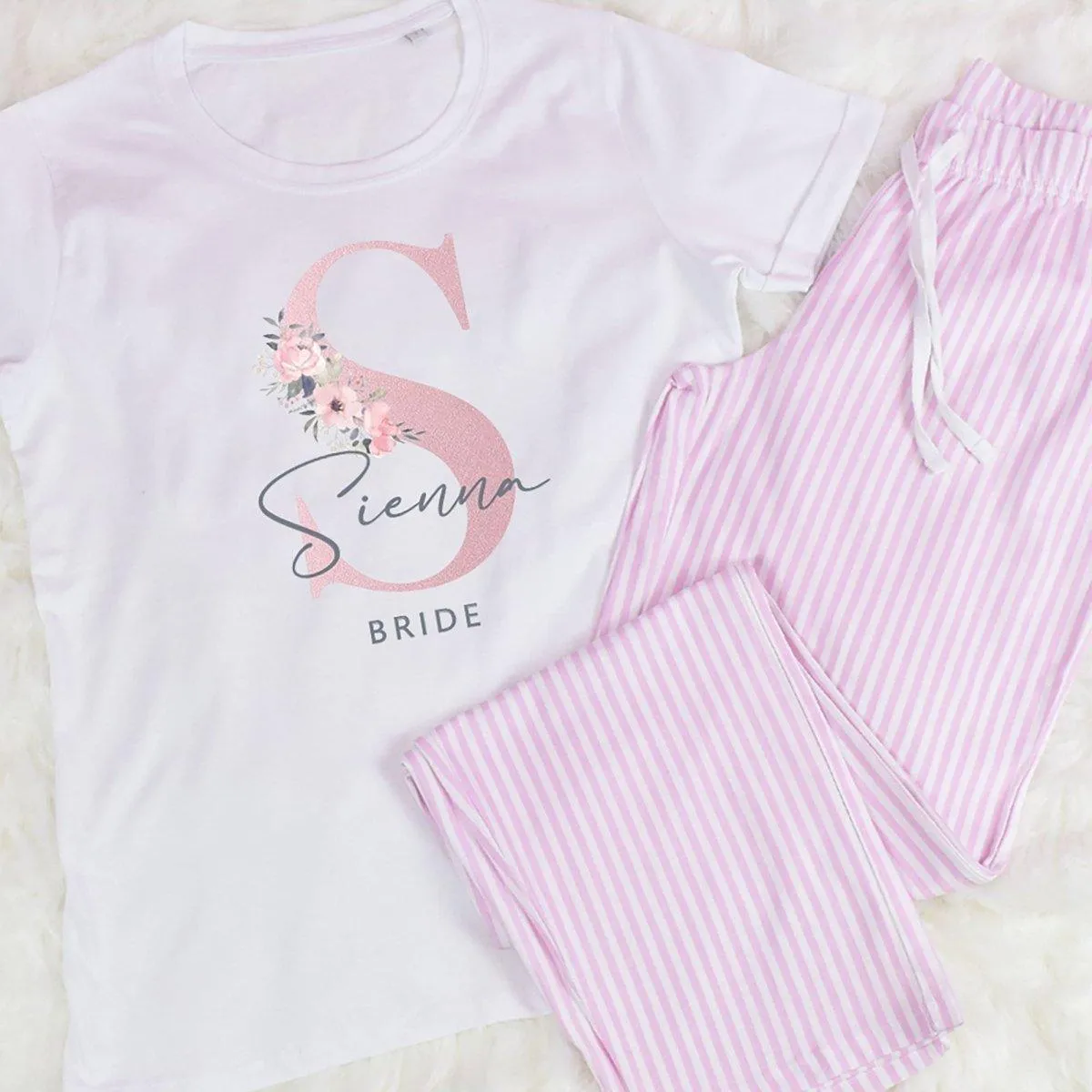 Personalised Bride Pyjamas, Hen Party Pajama Set, Bridesmaid Pjs, Hen Night Pyjamas, Bride to Be PJs, Wedding Morning Pyjamas, Bridal Party