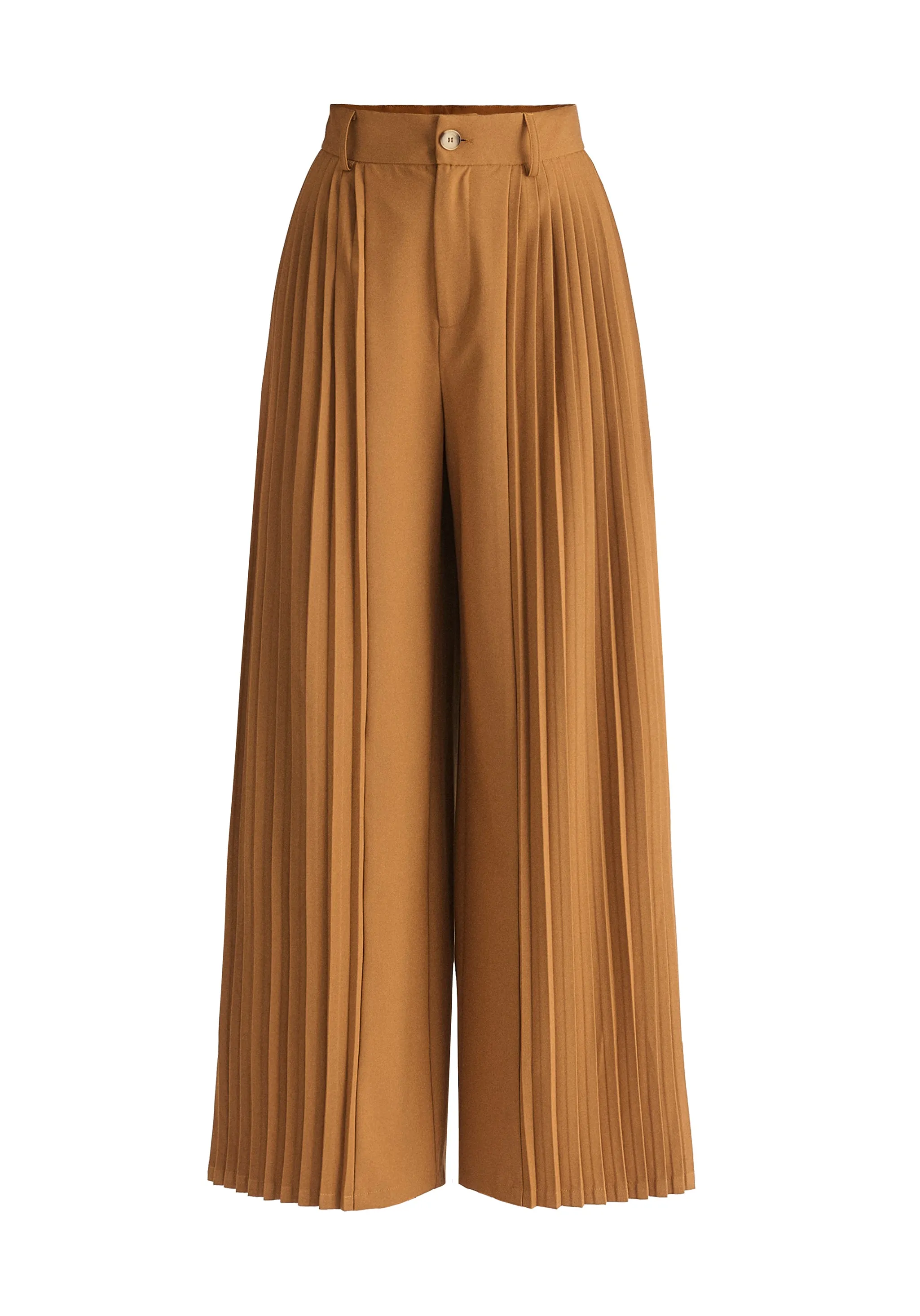 Pleated Wide Leg Trousers