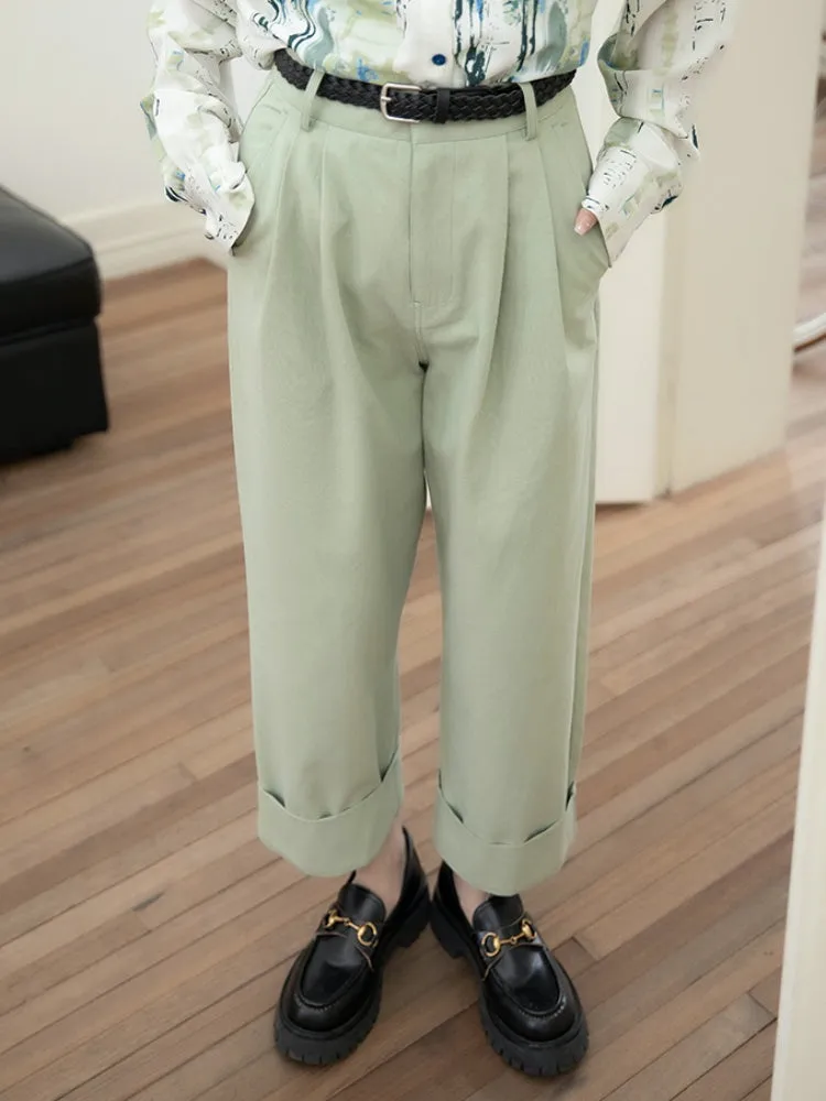 Powder Color Loose Casual Pants【s0000001732】